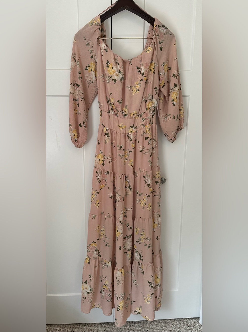 Premier Amour Floral Tiered Maxi Dress NWT 16